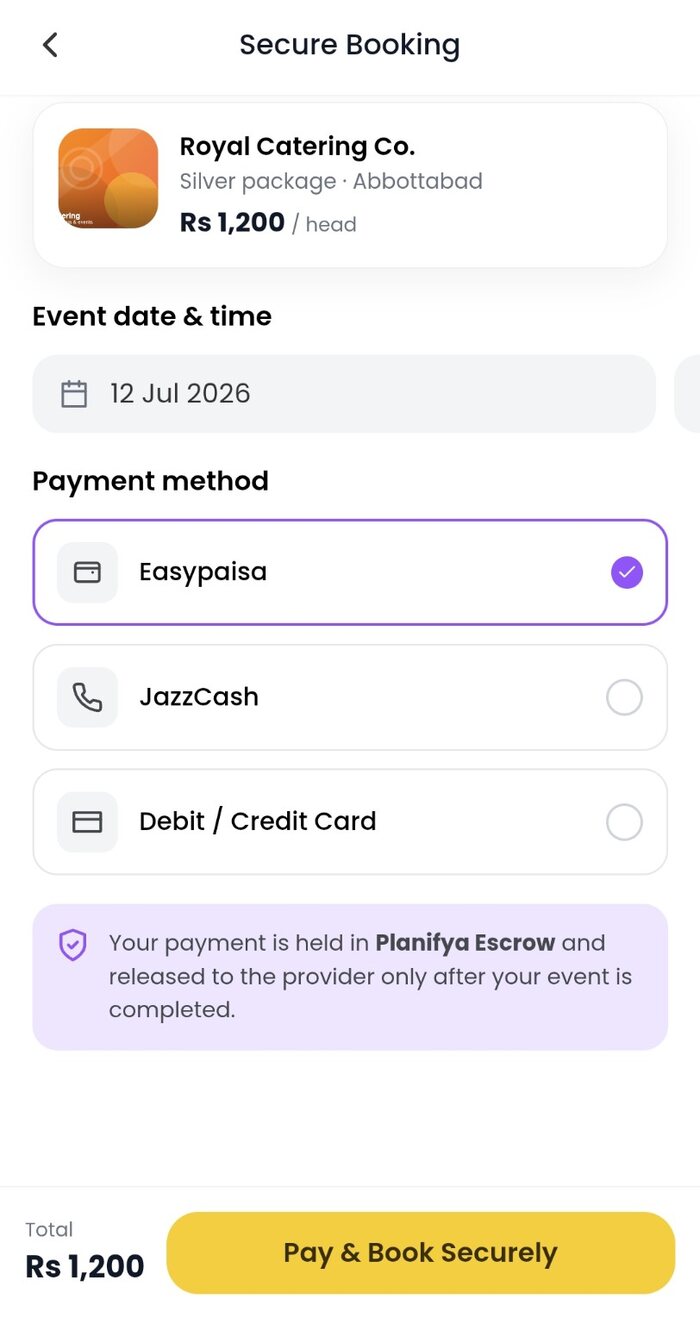 Pay through Planifya