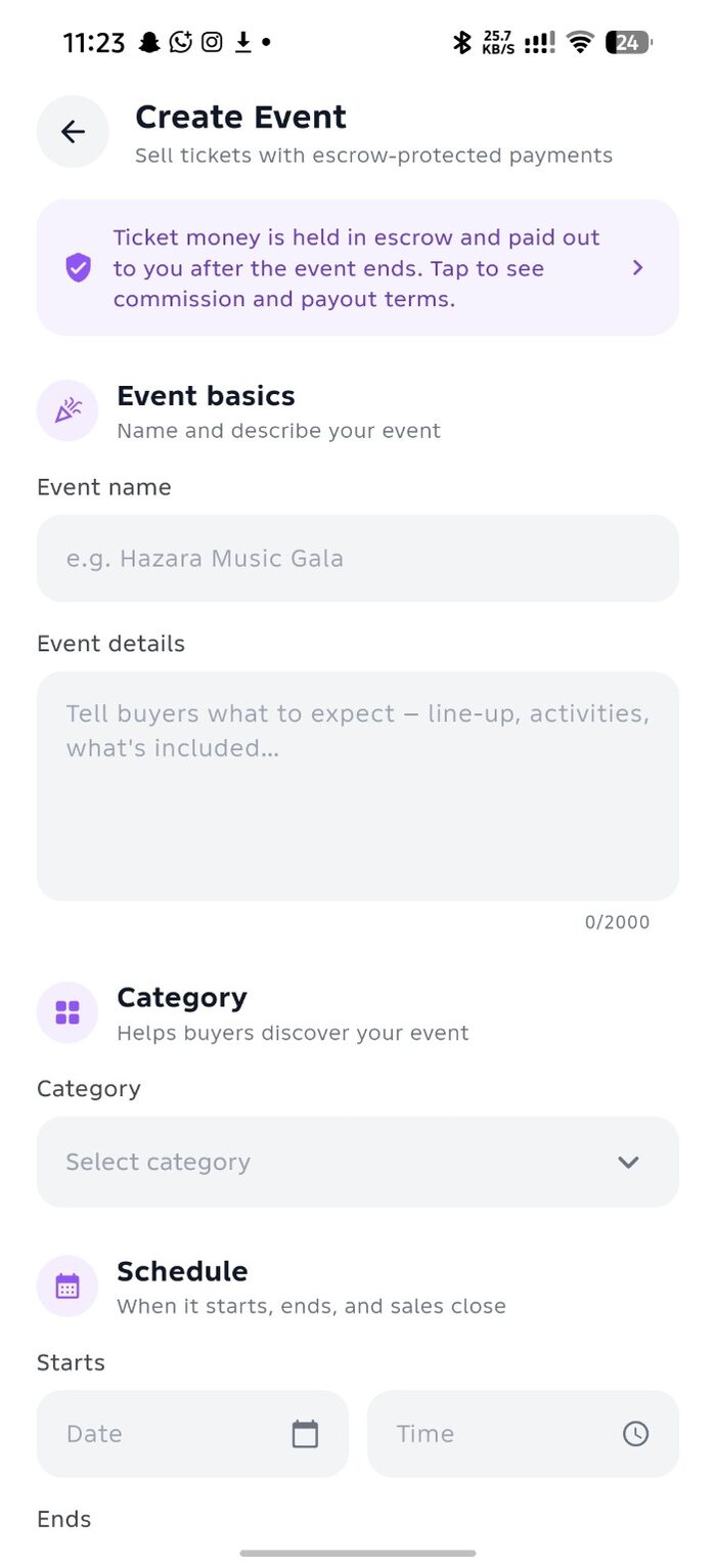 Create an event on Planifya